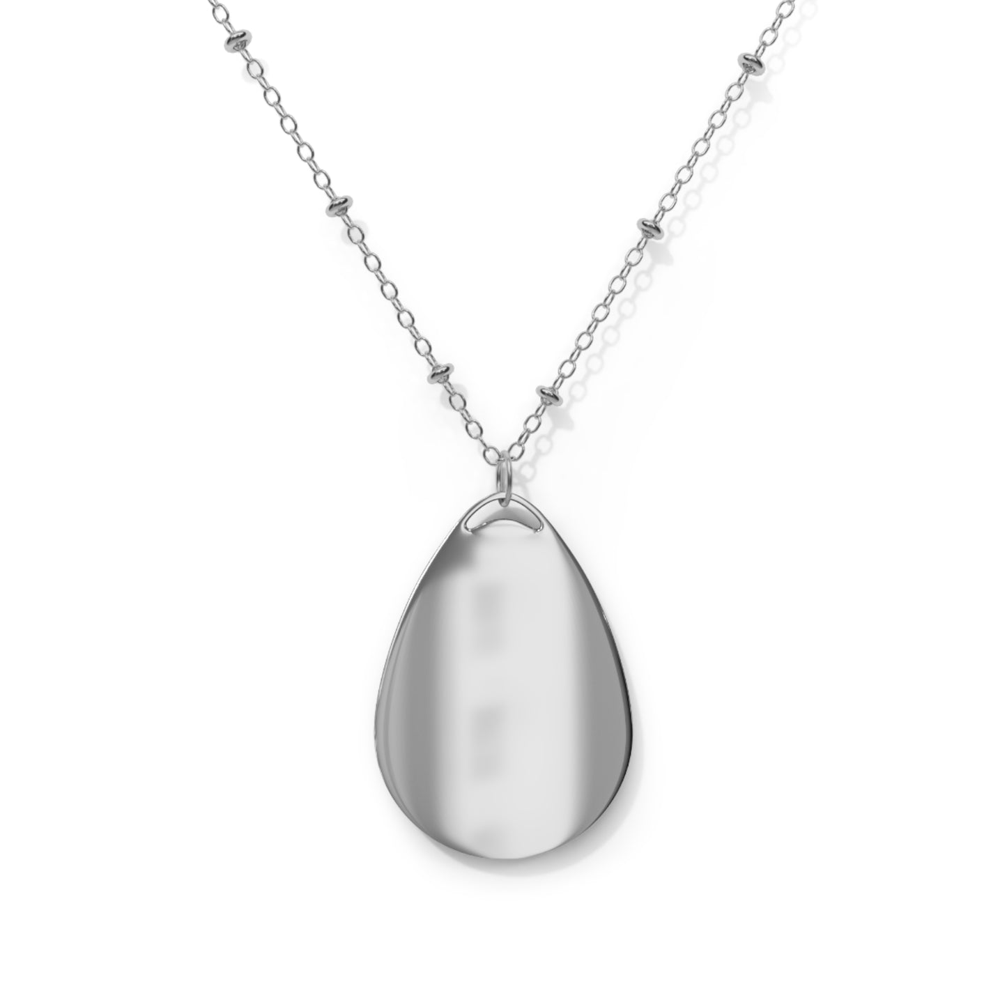 Elegant Oval Necklace with Personalization Option | Perfect Gift for Special Occasions