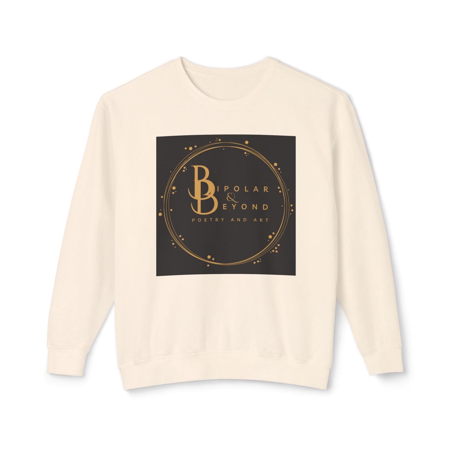 Bipolar & Beyond Unisex Lightweight Crewneck Sweatshirt - Poetry and Art Inspired