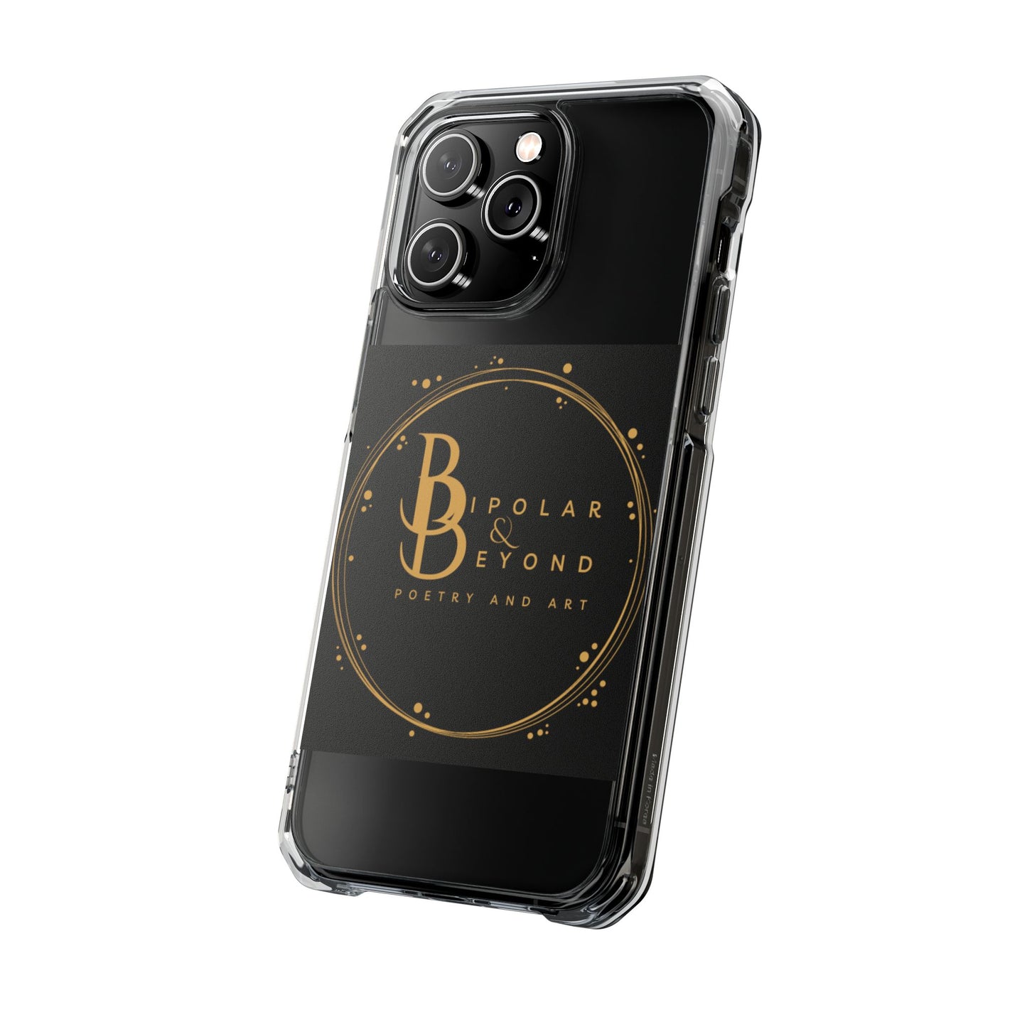 Magnetic Clear Impact Case - Bipolar & Beyond Poetry and Art Design