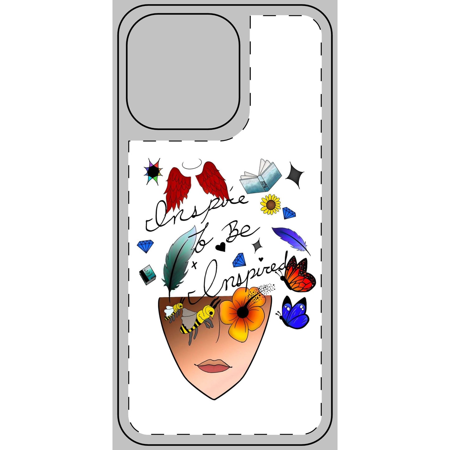 Inspirational Phone Skin - Inspire to Be Inspired Design for Creatives