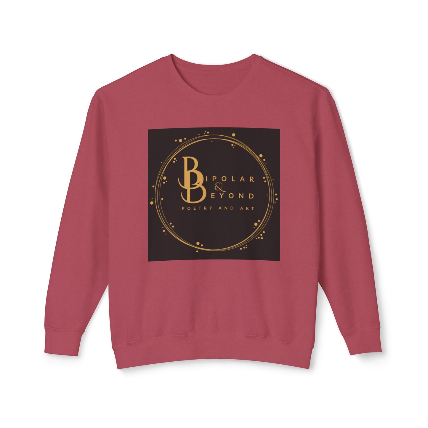 Bipolar & Beyond Unisex Lightweight Crewneck Sweatshirt - Poetry and Art Inspired