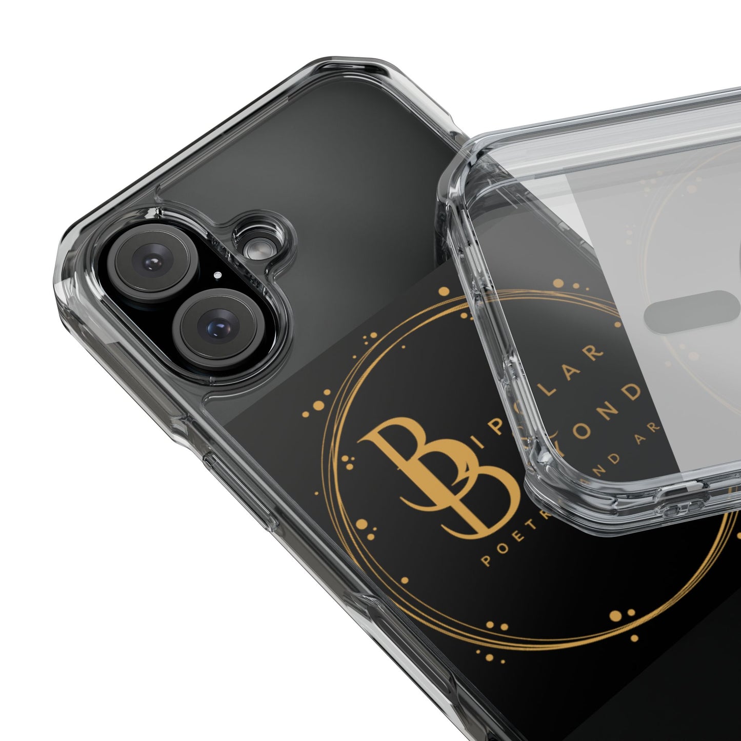 Magnetic Clear Impact Case - Bipolar & Beyond Poetry and Art Design