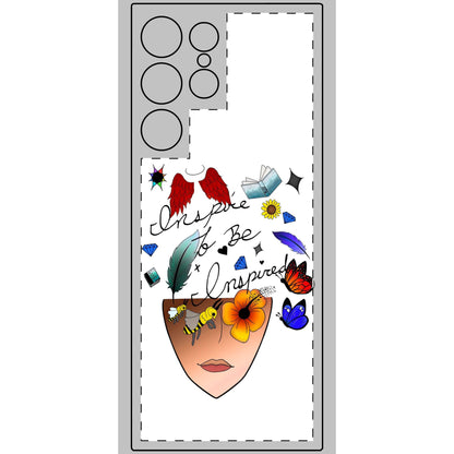 Inspirational Phone Skin - Inspire to Be Inspired Design for Creatives