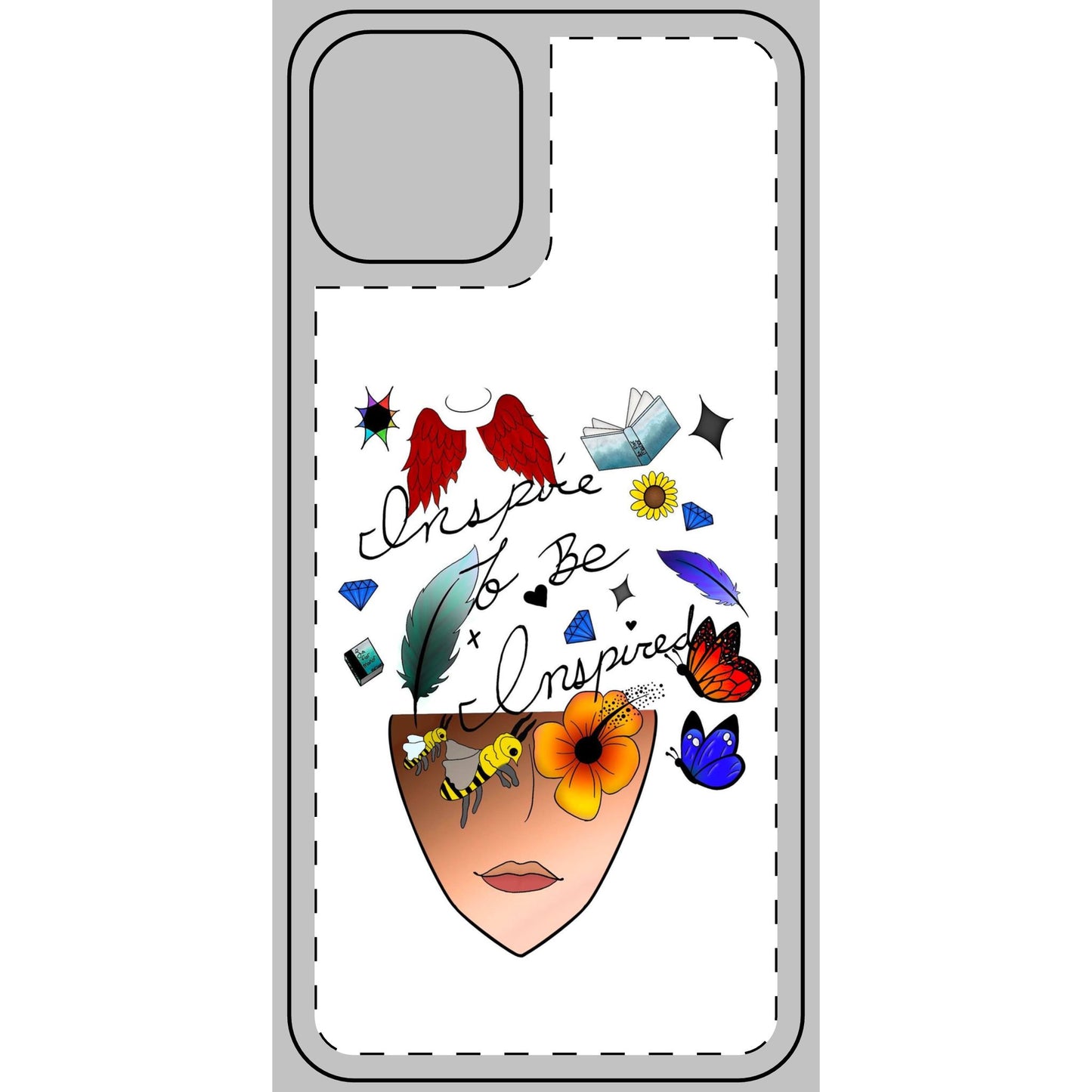 Inspirational Phone Skin - Inspire to Be Inspired Design for Creatives