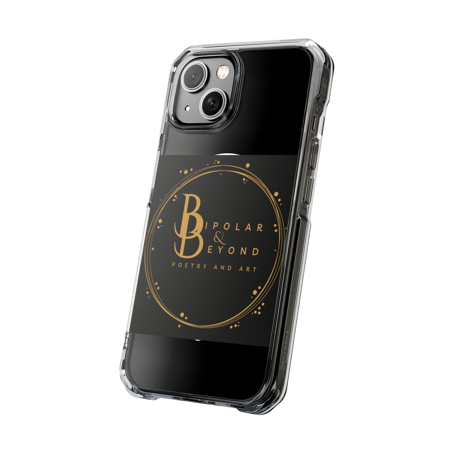 Magnetic Clear Impact Case - Bipolar & Beyond Poetry and Art Design