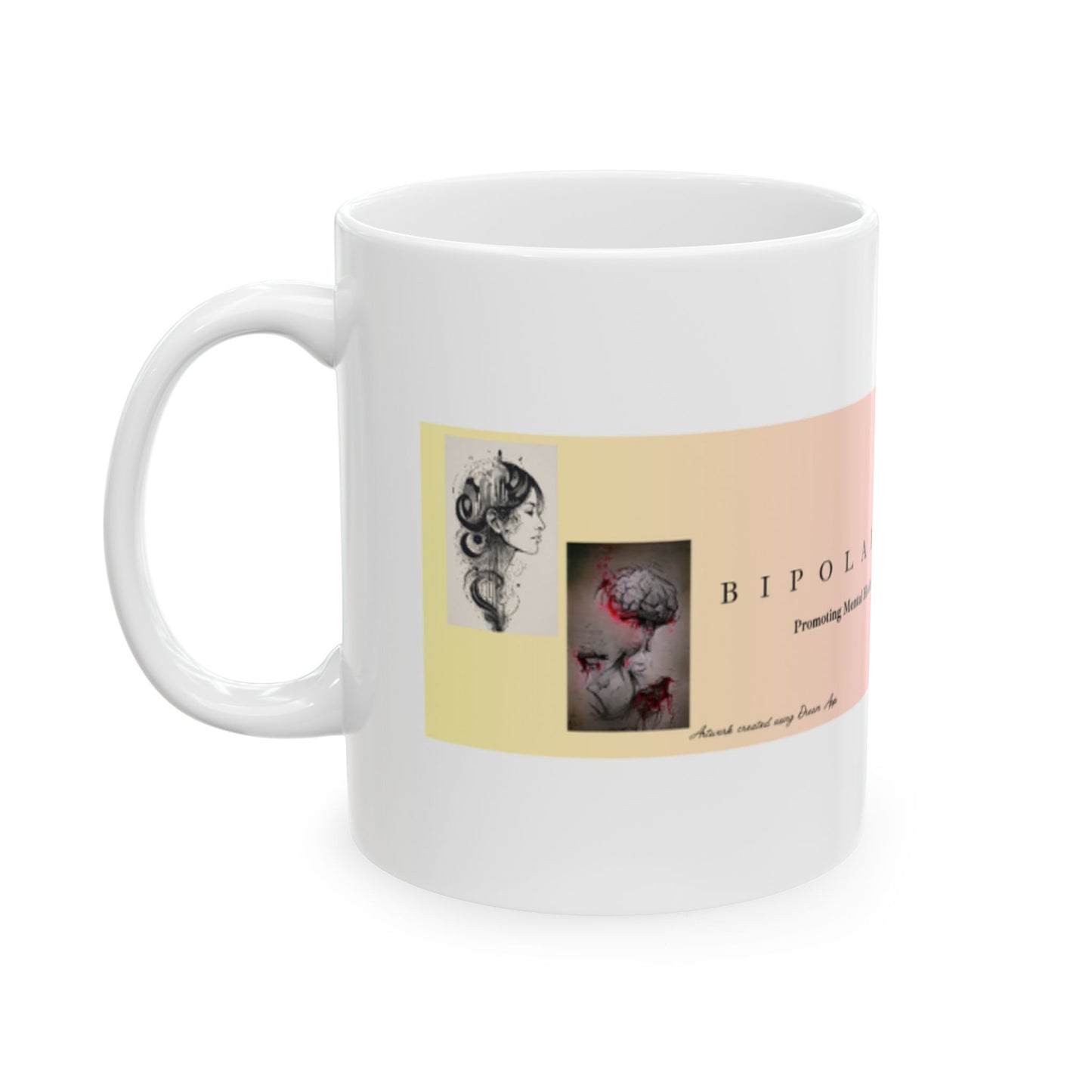 Bipolar & Beyond Ceramic Mug - Mental Health Awareness Coffee Cup