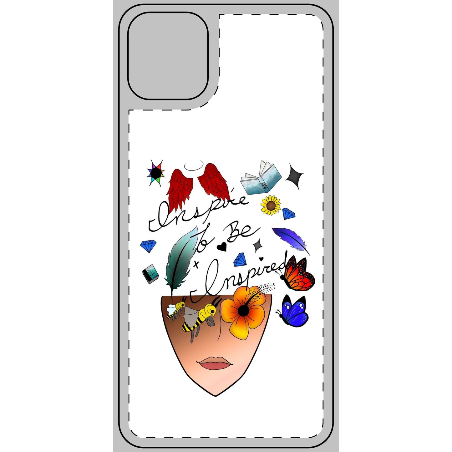 Inspirational Phone Skin - Inspire to Be Inspired Design for Creatives