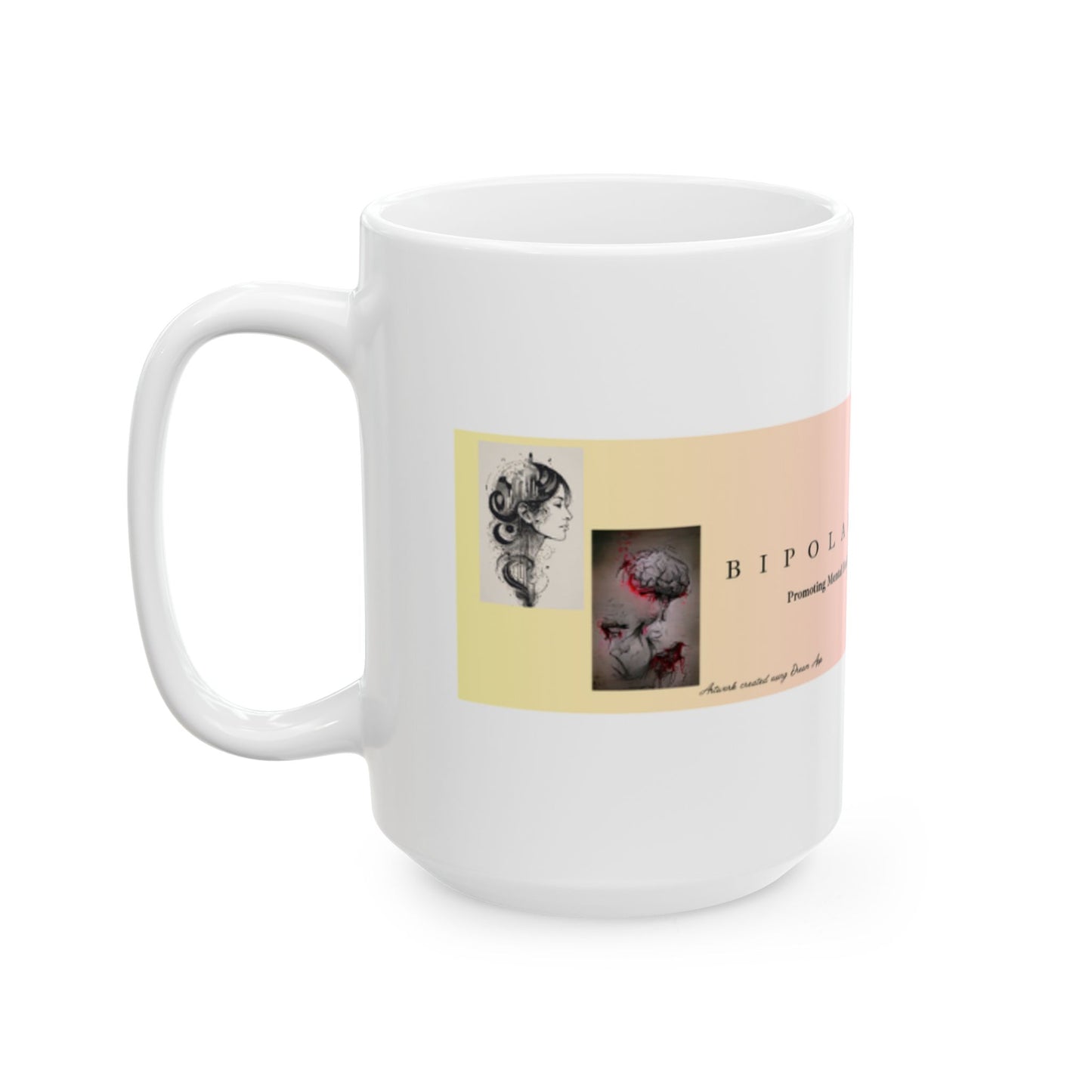 Bipolar & Beyond Ceramic Mug - Mental Health Awareness Coffee Cup